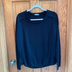 Black long sleeve top